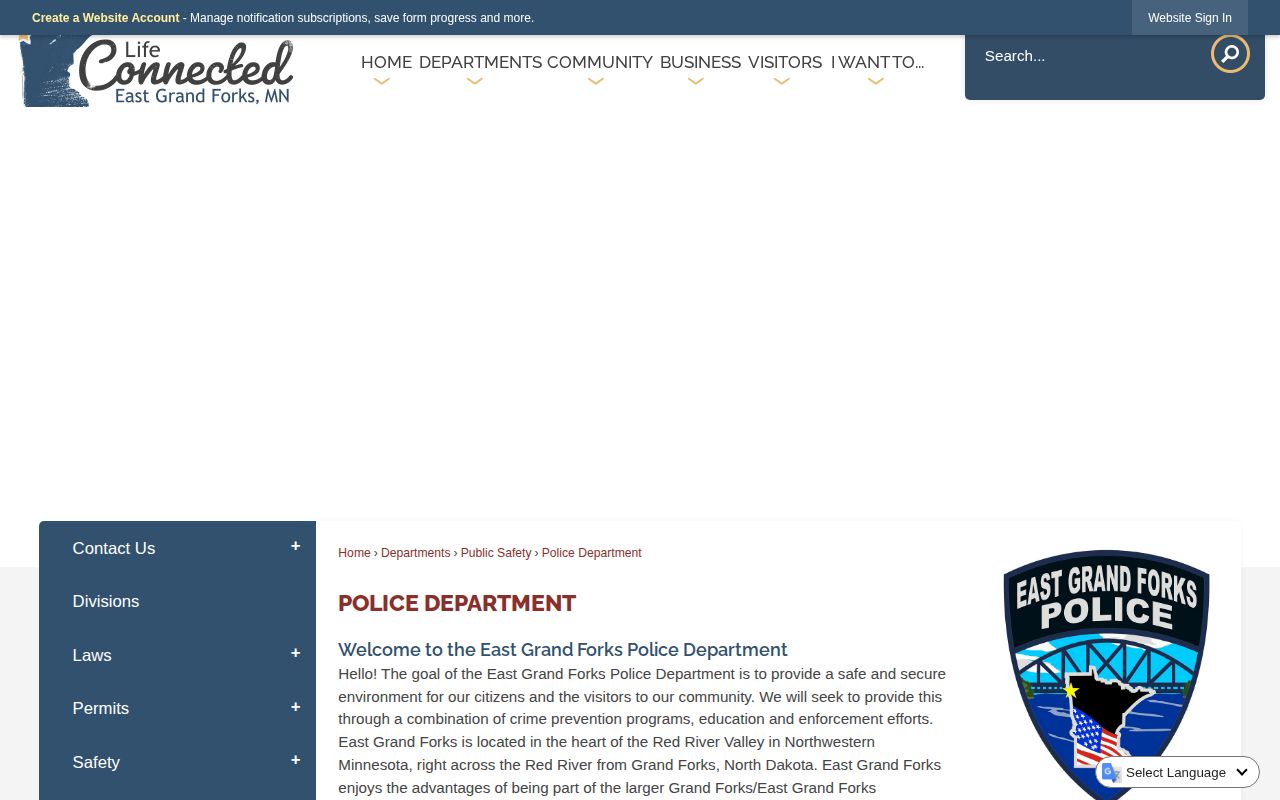 Polk County East Grand Forks Police Department record source